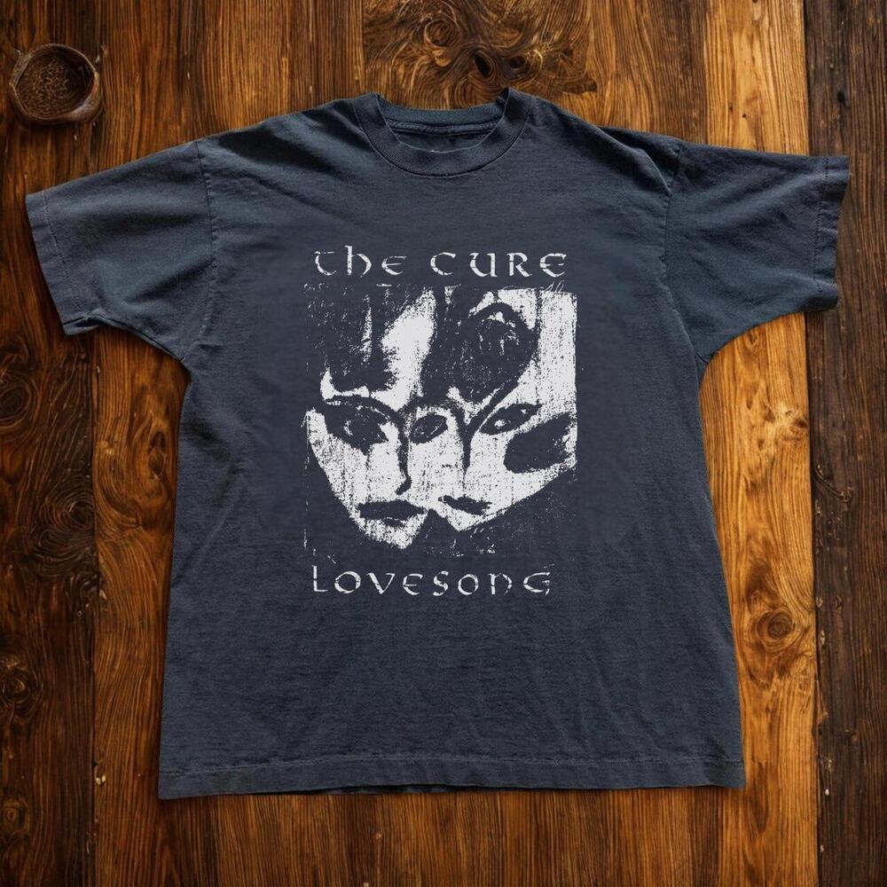 The Cure Lovesong Tee - Black With White Graphics
